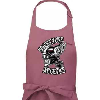 Kuchyňská zástěra Czech Motorcycle legends - Dámská zástěra na vaření - Univerzální velikost ( Starorůžová )