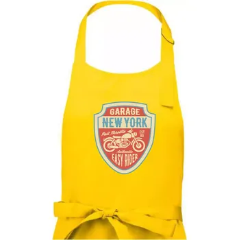 Kuchyňská zástěra Garage New York - Pánská zástěra na vaření - Univerzální velikost ( Žlutá )
