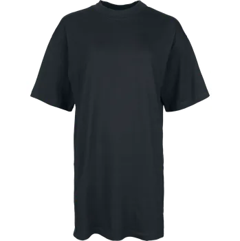 Dámské šaty Středně dlouhé šaty z Urban Classics - Dámské, oversized, organické, tričkové šaty - Ženy - černá