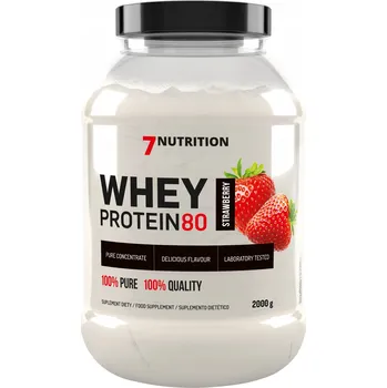 Protein Protein syrovátkový koncentrát - WPC 7Nutrition prášek 2000 g příchuť jahoda