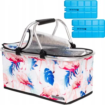 Piknikový koš Piknikový koš Be-active.pl PIKNIKOVÝ KOŠ NA JÍDLO PIKNIK NÁKUPY SKLÁDACÍ polyester