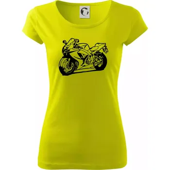 Sportovní motorka - Dámské triko Pure - L ( Limetková )