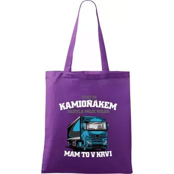 Stát se kamioňákem nebyla moje volba - Taška bavlněná - 42 x 38 cm ( Fialová )