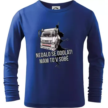 Chlapecké tričko Nedalo se odolat, mám to v sobě kamion - Triko dětské Long Sleeve - 158 cm/12 let ( Královská modrá )