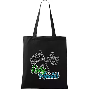 Rally amatér - Taška bavlněná - 42 x 38 cm ( Černá )