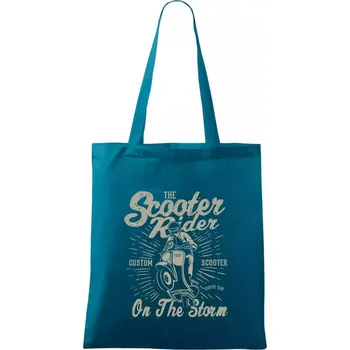 Scooter Rider - Taška bavlněná - 42 x 38 cm ( Petrolejová )