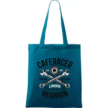 Caferacer Reunion - Taška bavlněná - 42 x 38 cm ( Petrolejová )