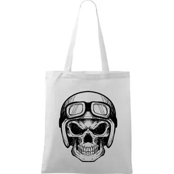 Nasranej motorkář - Taška bavlněná - 42 x 38 cm ( Bílá )