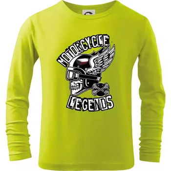 Dětská móda Czech Motorcycle legends - Triko dětské Long Sleeve - 158 cm/12 let ( Limetková )