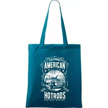 American Hotrods - Taška bavlněná - 42 x 38 cm ( Petrolejová )