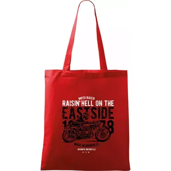 Nákupní taška Raisin Hell Moto Racer - Taška bavlněná - 42 x 38 cm ( Červená )