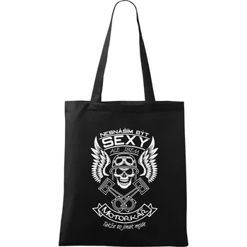 Nesnáším být sexy - motorkář - Taška bavlněná - 42 x 38 cm ( Černá )