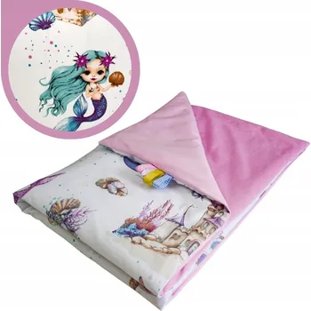 Dětská deka Dětská deka 75x100 Letní Mořské panny/Růžová Bavlna/Velvet
