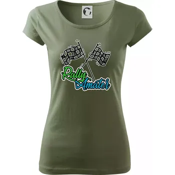 Dámské tričko Rally amatér - Dámské triko Pure - M ( Khaki )