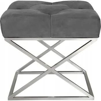 Taburet Čalouněná Taburet Meblano šedá