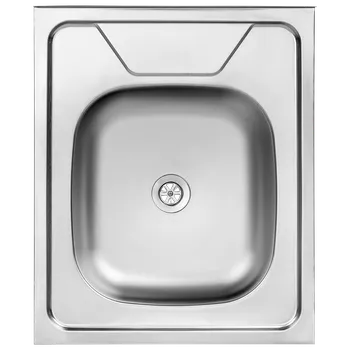 Nerezový dřez Kuchinox Dřez jednodřezový 60 nerezový 50x60 cm se sifonem