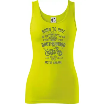Dámské tričko Motorcycle Brotherhood - Dámské tílko - L ( Limetková )