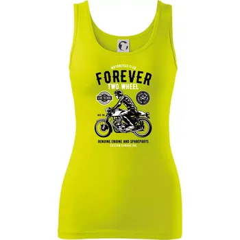 Dámské tričko Forever Two Wheel - Dámské tílko - 2XL ( Limetková )