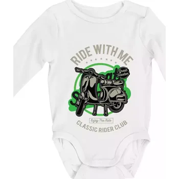 Ride With Me - Body kojenecké s dlouhým rukávem - Dlouhý r. do 3 měs ( Bílá )