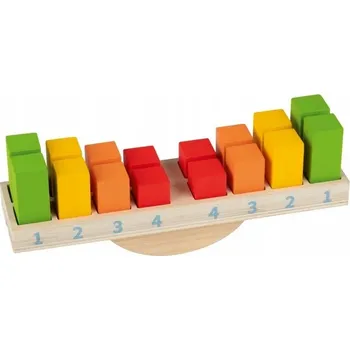 Dřevěná hračka PlayTIve Montessori VÁHA S KOSTKAMI