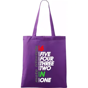 Moto lifestyle - Taška bavlněná - 42 x 38 cm ( Fialová )