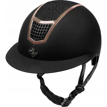Jezdecká přilba FAIR PLAY Helma QUANTINUM ECLIPSE Rosegold W-V Černá vel. S 53-55 cm.