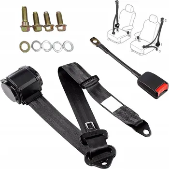 Brzdová hadice Univerzální 3-bodový bezpečnostní pás s přezkou do auta