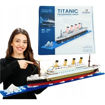ostatní stavebnice Stavebnice DIKOM sada 1878 dílů model Loď Titanic KRABIČKA