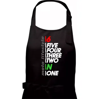 Kuchyňská zástěra Moto lifestyle - Pánská zástěra na vaření - Univerzální velikost ( Černá )