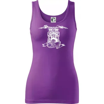 Dámské tričko Biker Motorcycle motorka - Dámské tílko - S ( Fialová )