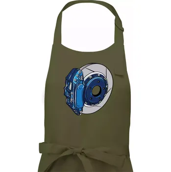 Kuchyňská zástěra Auto kotoučová brzda - Dámská zástěra na vaření - Univerzální velikost ( Khaki )