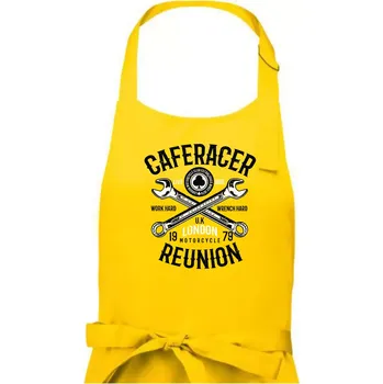 Kuchyňská zástěra Caferacer Reunion - Dámská zástěra na vaření - Univerzální velikost ( Žlutá )