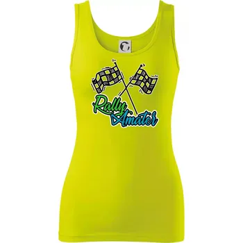 Dámské tričko Rally amatér - Dámské tílko - XL ( Limetková )