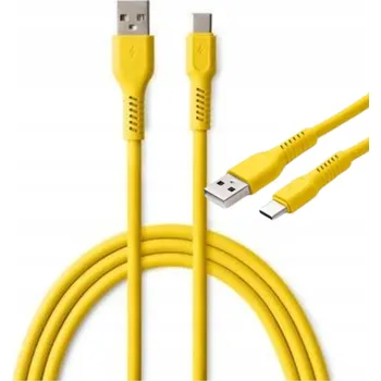 Datový kabel Kabel Colorum USB - USB typ C 1,8 m žlutý