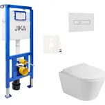 Jika Cenově zvýhodněný závěsný WC set Jika do lehkých stěn / předstěnová montáž + WC Glacera Ava SIKOJSAVA1 SIKOJSAVA1