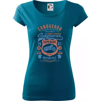 Conqueror Speedway - Dámské triko Pure - L ( Petrolejová )