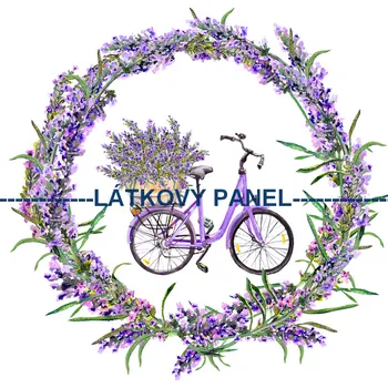 Látkový panel - Levandule - LE-10 Velikost: 30x30cm, Materiál: Bavlna