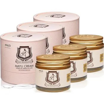 ANJO Professional Jeju Mayu Cream - Pleťový krém s koňským olejem v dóze - Set 3ks | 3x70g