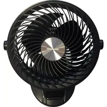 Domácí ventilátor Stolní ventilátor KOUVOLSEN KOS-19005 s klipem - černý