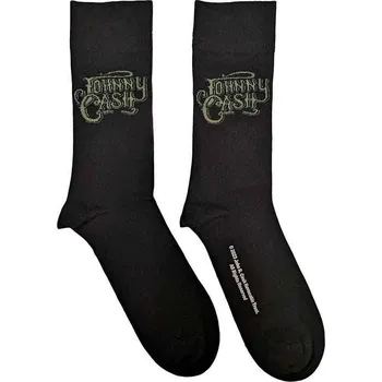 Pánské ponožky Johnny Cash Ponožky Text Logo Black 40-45