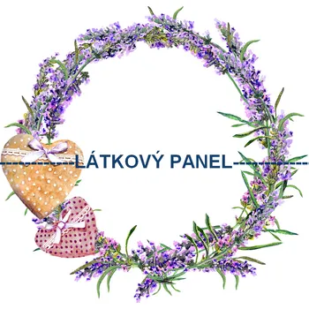 Látkový panel - Levandule - LE-09 Velikost: 25x25cm, Materiál: Úplet