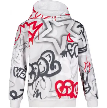 Chlapecká mikina Dětská mikina premium ALTISPORT VOJ/ALK054MI01 ŠEDÁ/ČERVENÁ 158