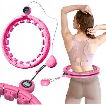 Hula hoop s cvočky Lewer 46 cm růžová