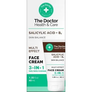 Pleťový krém Krém na obličej 3 v 1 SALICYLIC ACID + B5 40ml The Doctor