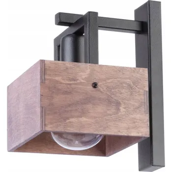 Nástěnné svítidlo Nástěnné svítidlo DAKOTA SIGMA E27 ČERNÁ / HNĚDÁ 31752