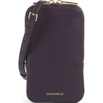 Coccinelle Flor - Kabelka na mobil v švestková, kůže, 235577 | Kabelky pro ženy & muže