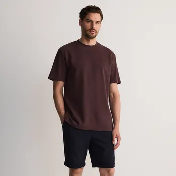 Pánské kalhoty Reserved - Kraťasy regular - tmavomodrá - 2468C-59X - 2468C-59X-M-3