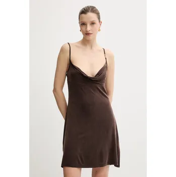 Dámské šaty Šaty Versace Jeans Couture 78HAO936.J0190 hnědá 98X, vel. 38