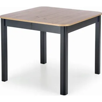 Jídelní stůl Kulatý rozkládací stůl Chairline 90 x 90 x 76 cm černý