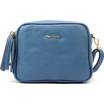 Kabelka Kožená crossbody kabelka Pierre Cardin FRZ 1501 světle modrá
